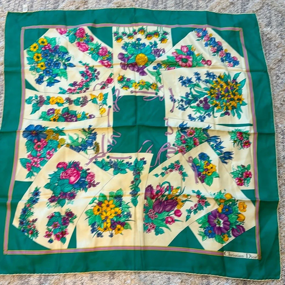 Authentic Dior silk scarf